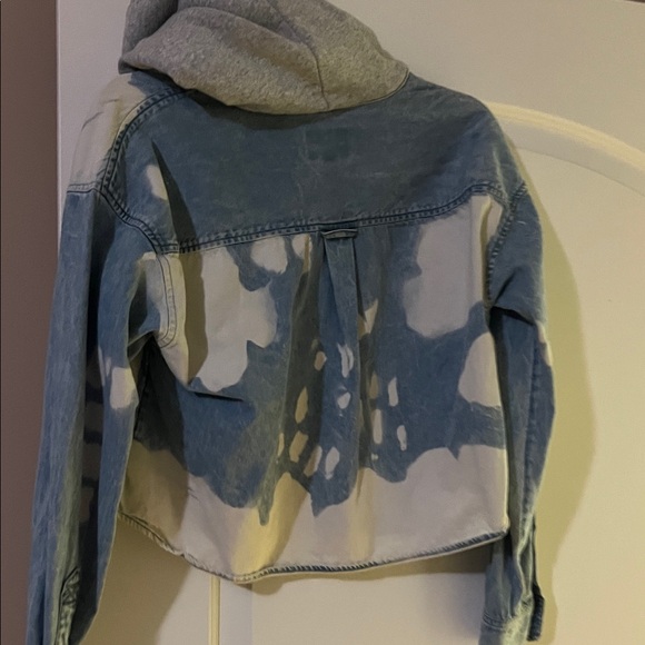 NWOT American Eagle Hoodie Denim Jacket - Picture 6 of 6